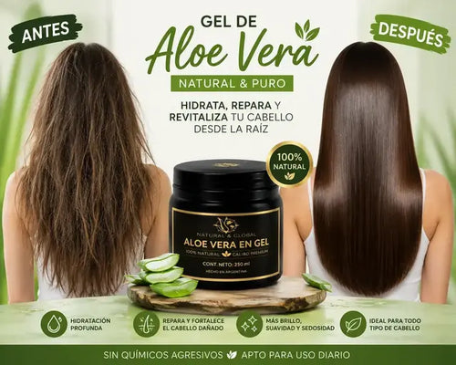 Gel de Aloe Vera 350ml  100% Natural